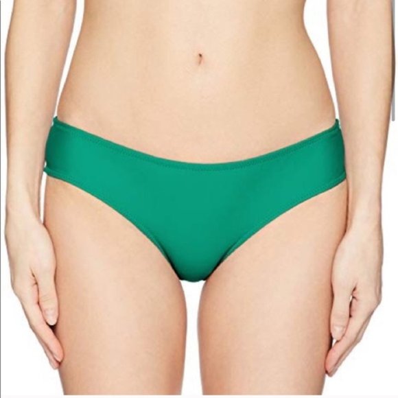 NEW Volcom Simply Solid Cheeky Bikini Bottoms w/ Shirred Back Sz. XL - Picture 2 of 3